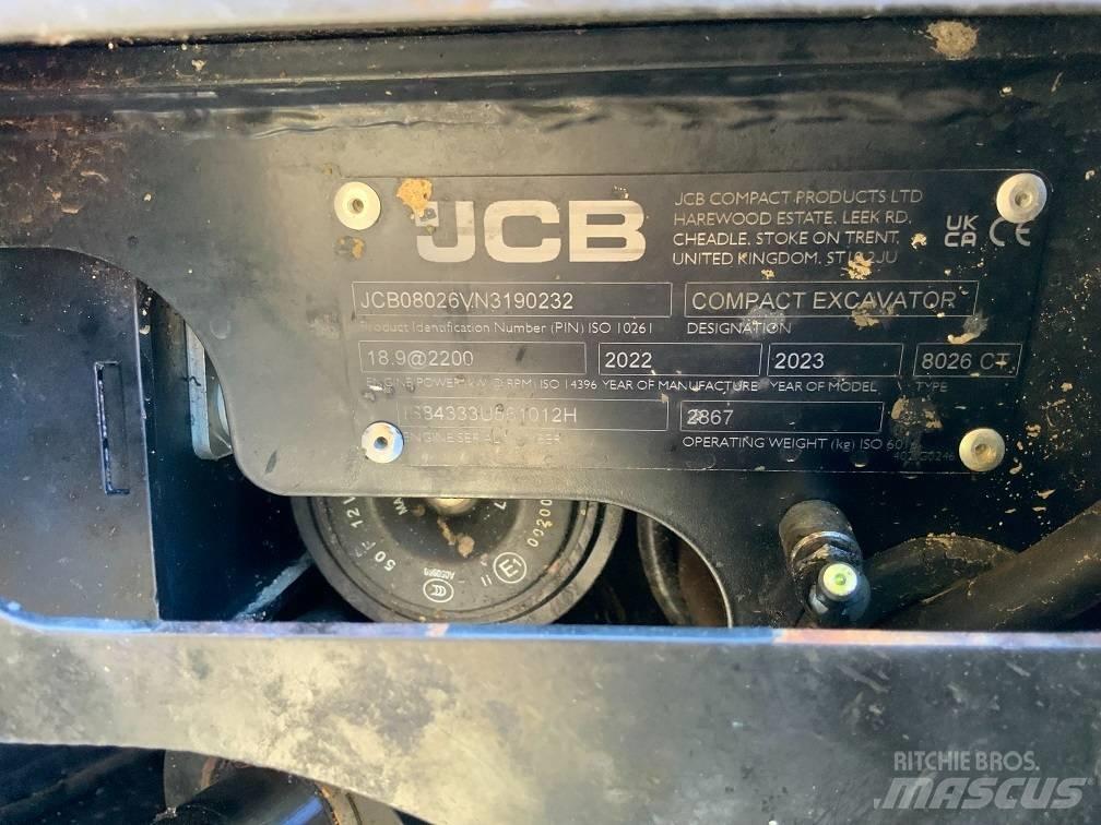 JCB 8026 CTS Mini pelle < 7t