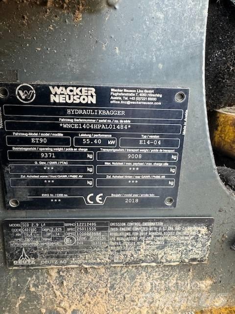 Wacker Neuson ET 90 Pelle sur chenilles