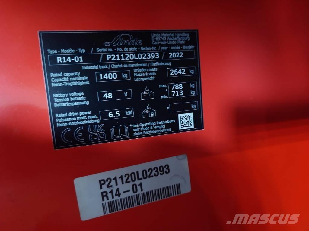 Linde R14/1120 Chariot à mât rétractable
