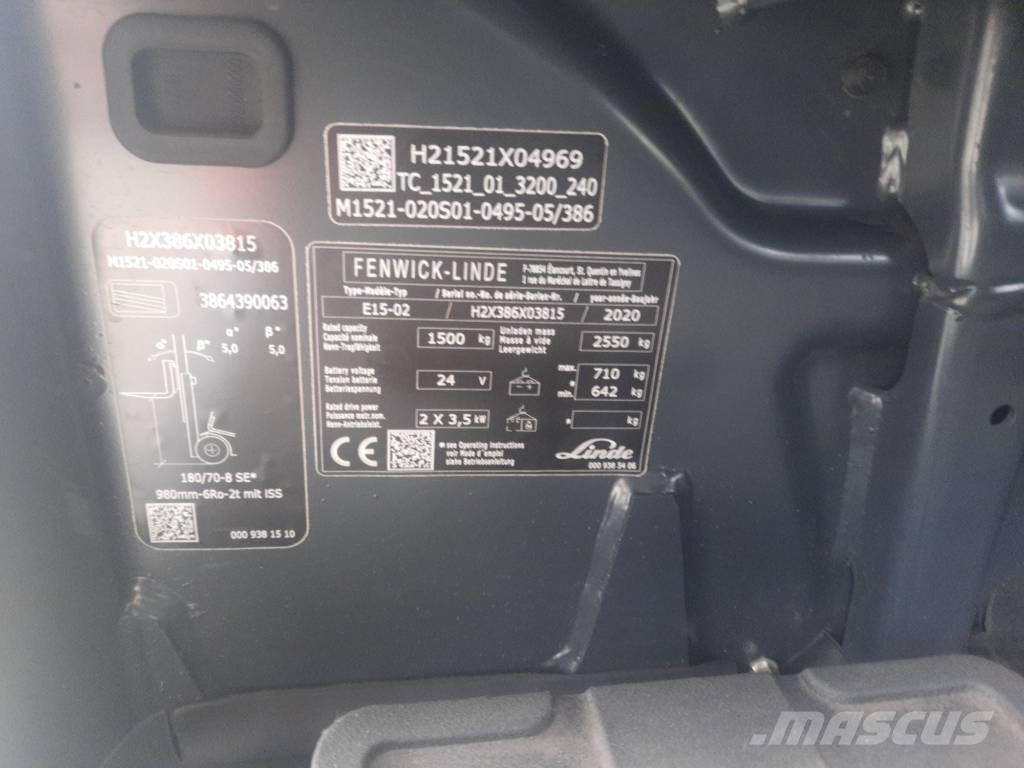 Linde E15-02 Chariots élévateurs électriques