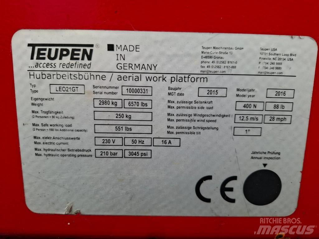 Teupen LEO 21 GT Nacelles articulées