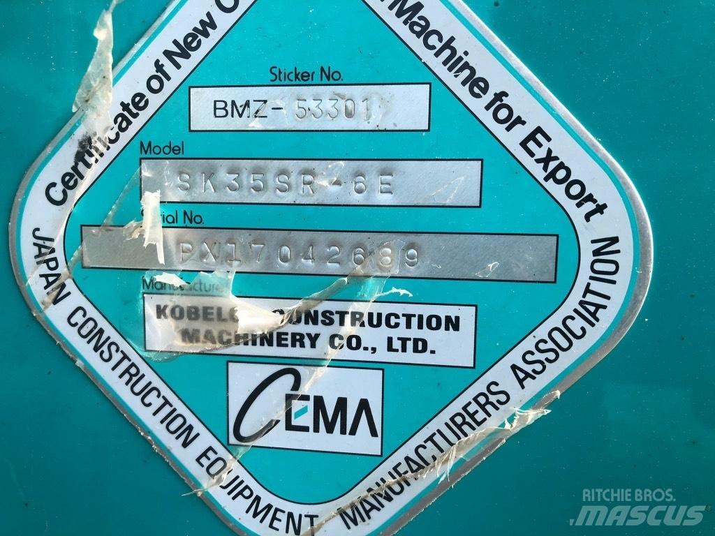 Kobelco SK 35 SR-6E Mini pelle < 7t