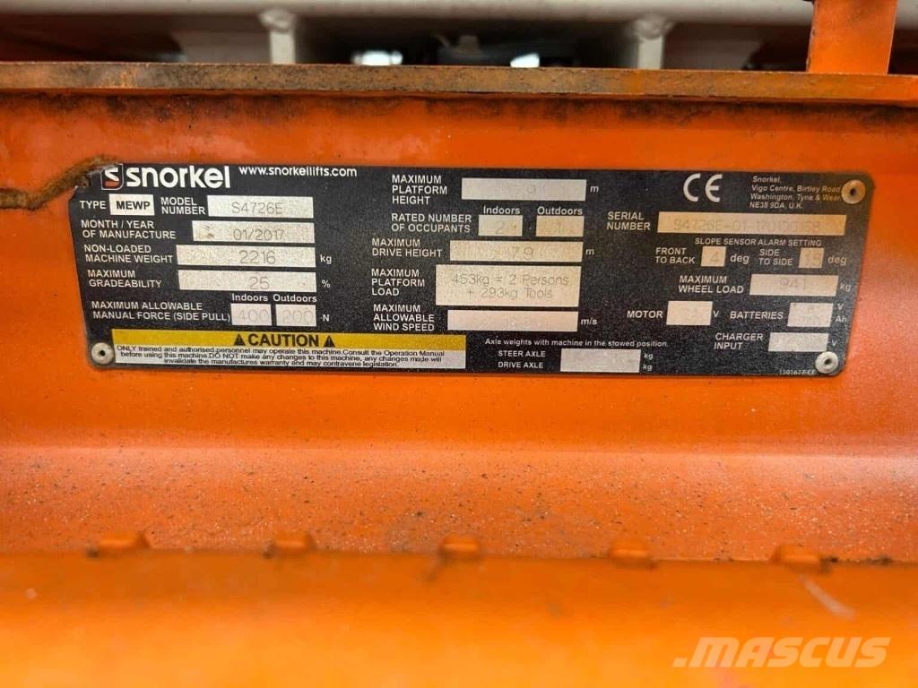 Snorkel S 4726 E Nacelle ciseaux