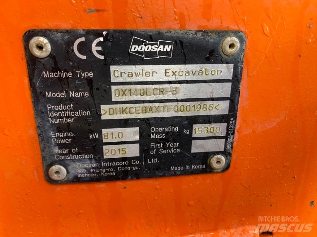 Doosan DX 140 LCR-3 Pelle sur chenilles