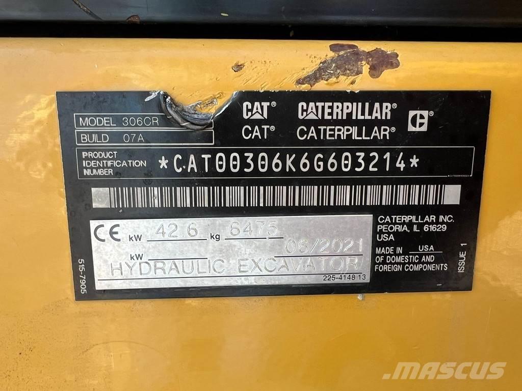 CAT 306CR Mini pelle < 7t
