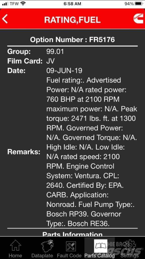 Cummins QST30 Moteur