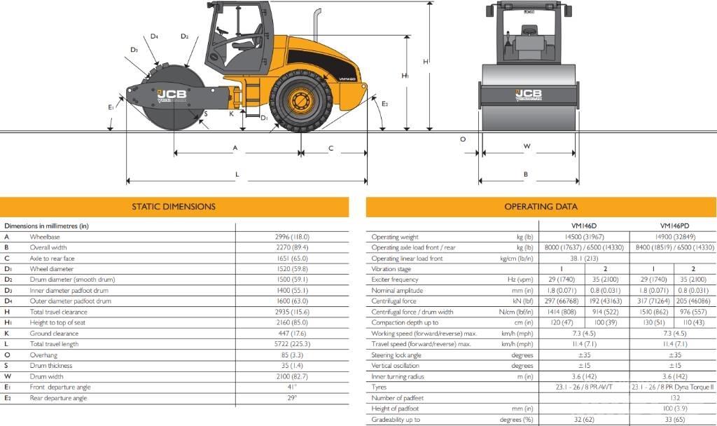 JCB Vibromax VM 146 Compacteur de sol