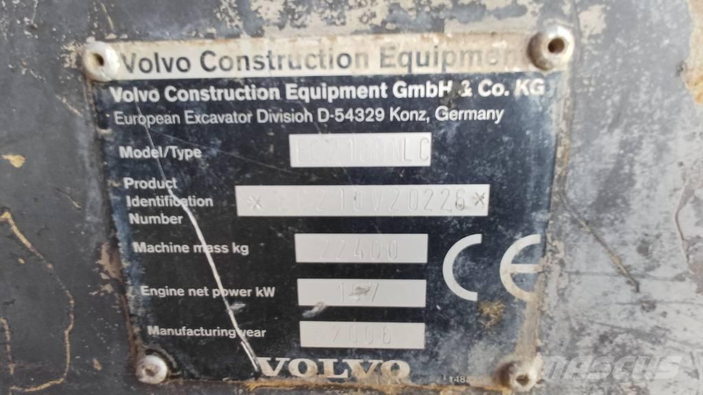 Volvo EC 210 B N LC Pelle sur chenilles