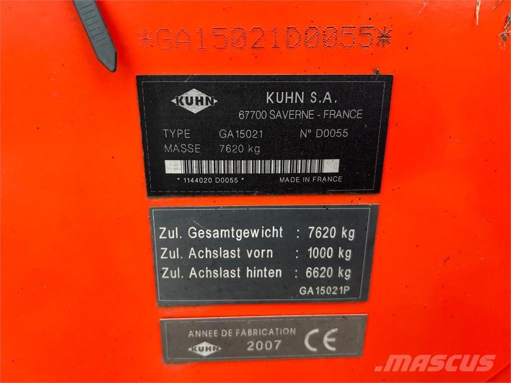 Kuhn GA 15021 Faucheuse andaineuse automotrice