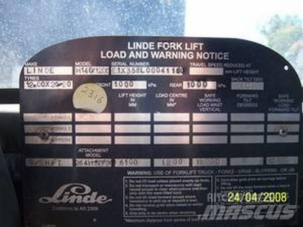 Linde H140/1200 Chariot élévateur gros tonnage