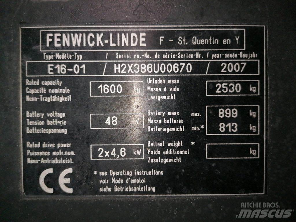 Linde E16-01 Chariots élévateurs électriques