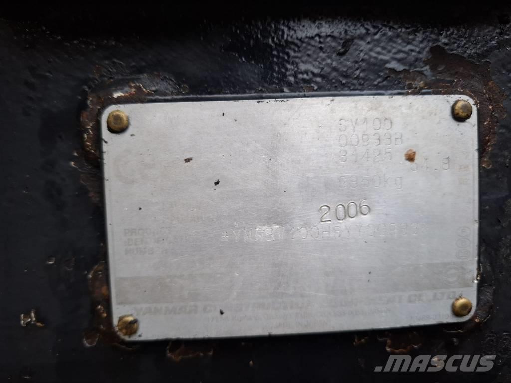 Yanmar SV 100 Mini pelle 7t-12t
