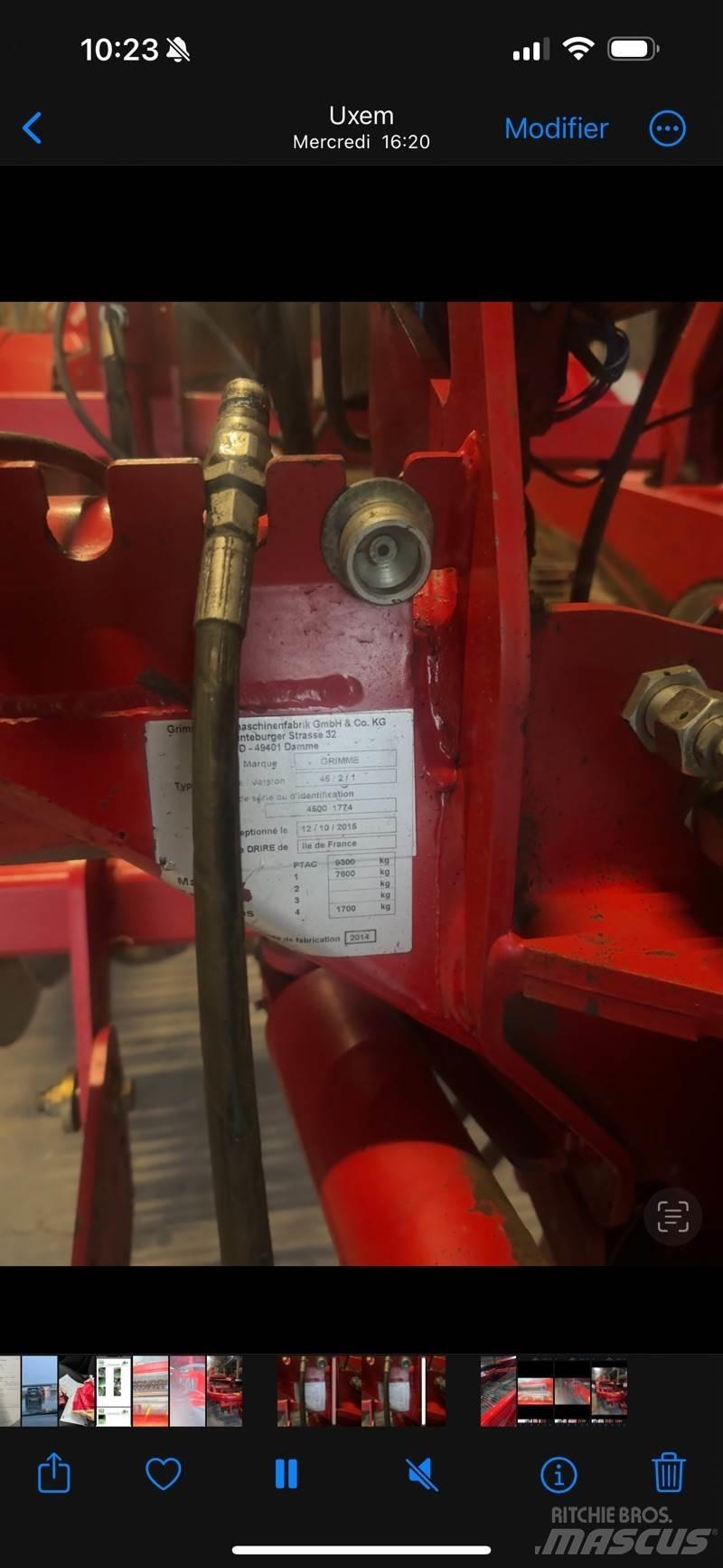 Grimme gt170 Arracheuse de bulbes