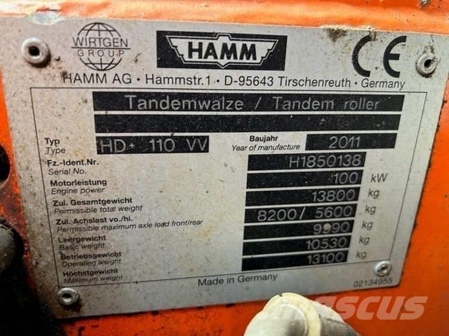 Hamm HD 110 Rouleaux tandem