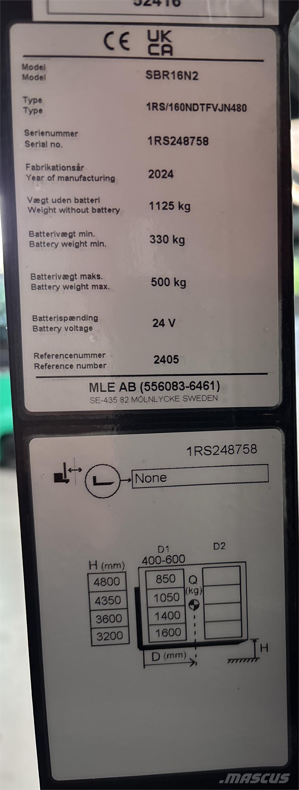 Mitsubishi SBR16N2 Gerbeurs Automoteurs