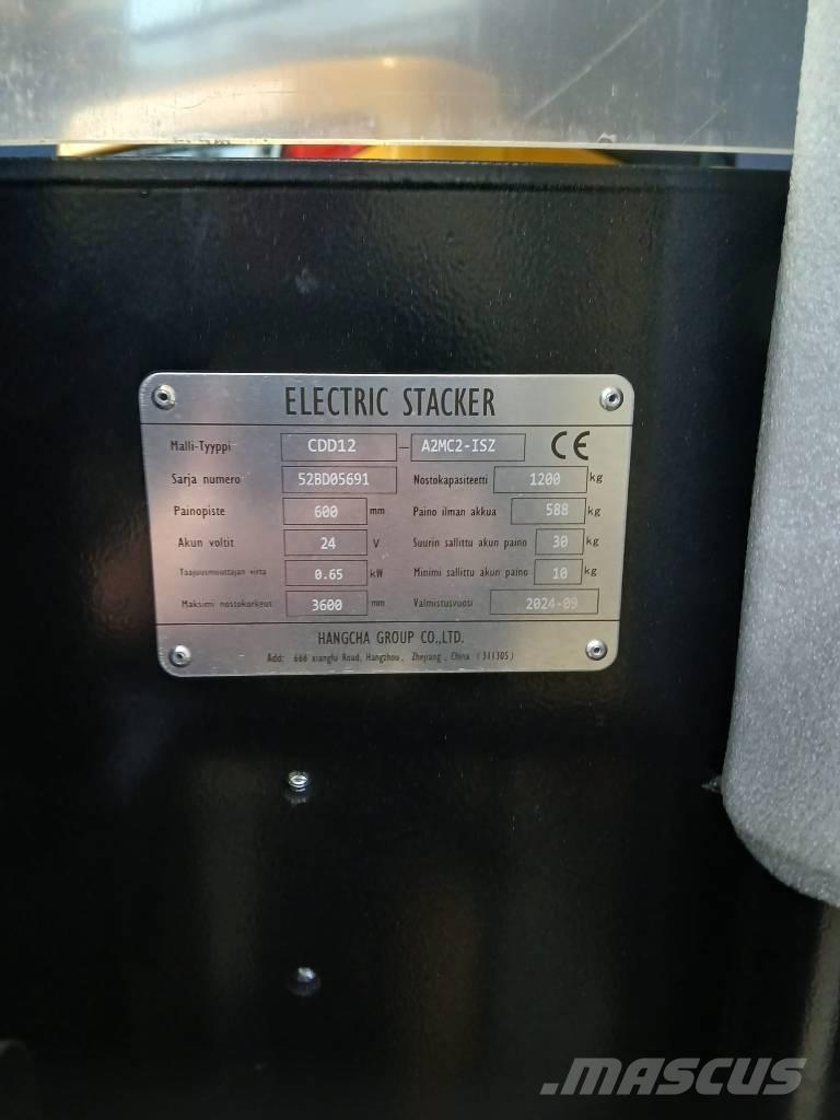 Hangcha CDD12 - LI-ION Gerbeur accompagnant