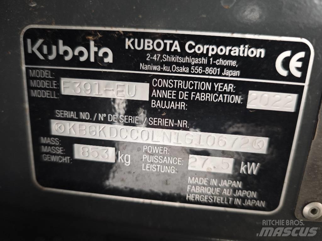 Kubota F 391 Tondeuses montées