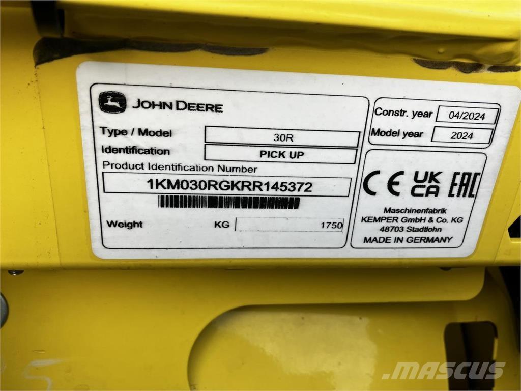 John Deere 30R Accessoires moissonneuse batteuse