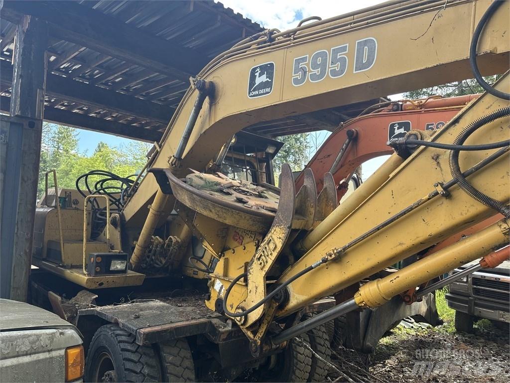 DEERE 595D Pelle sur pneus