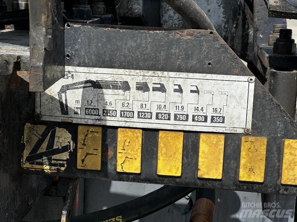 DAF XF 105.460 Camion plateau ridelle avec grue