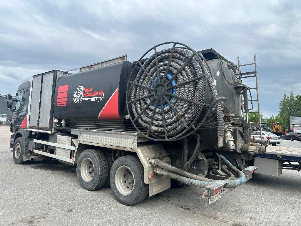 Scania R470 6x2 Camion aspirateur, Hydrocureur