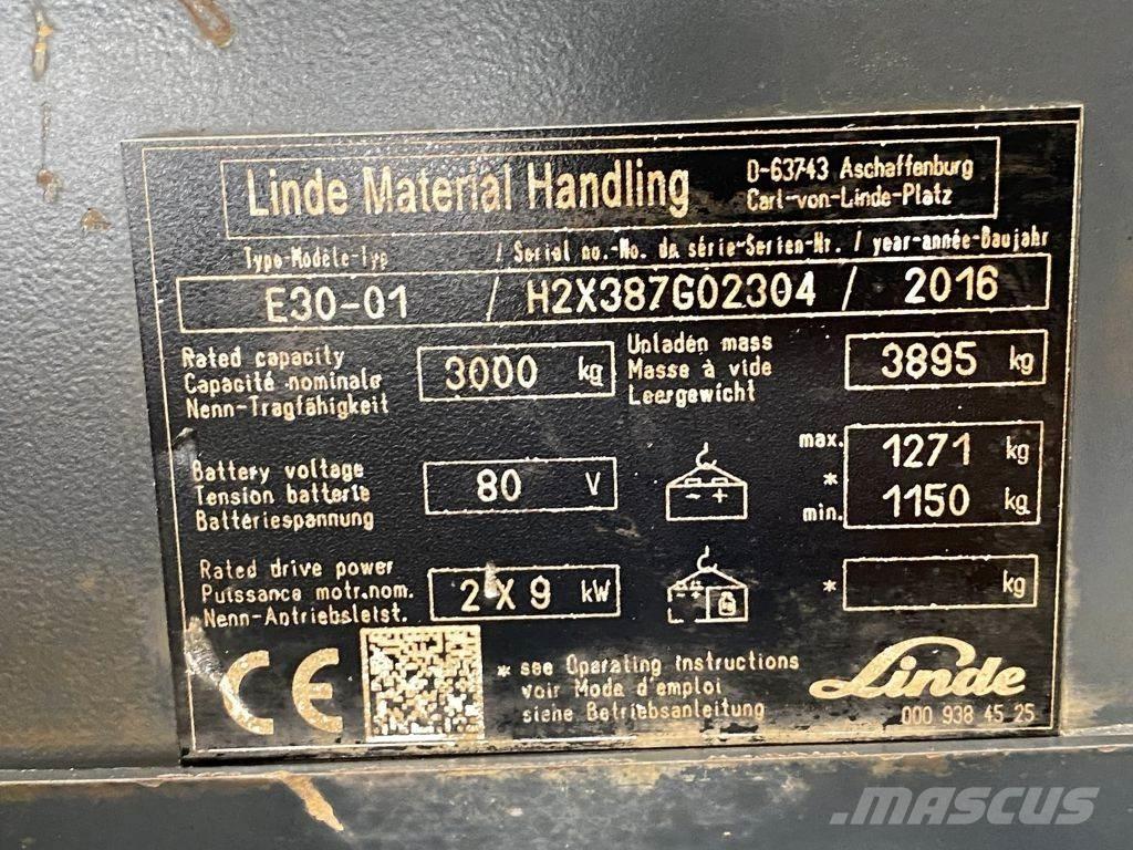 Linde E30-01 Chariots élévateurs électriques