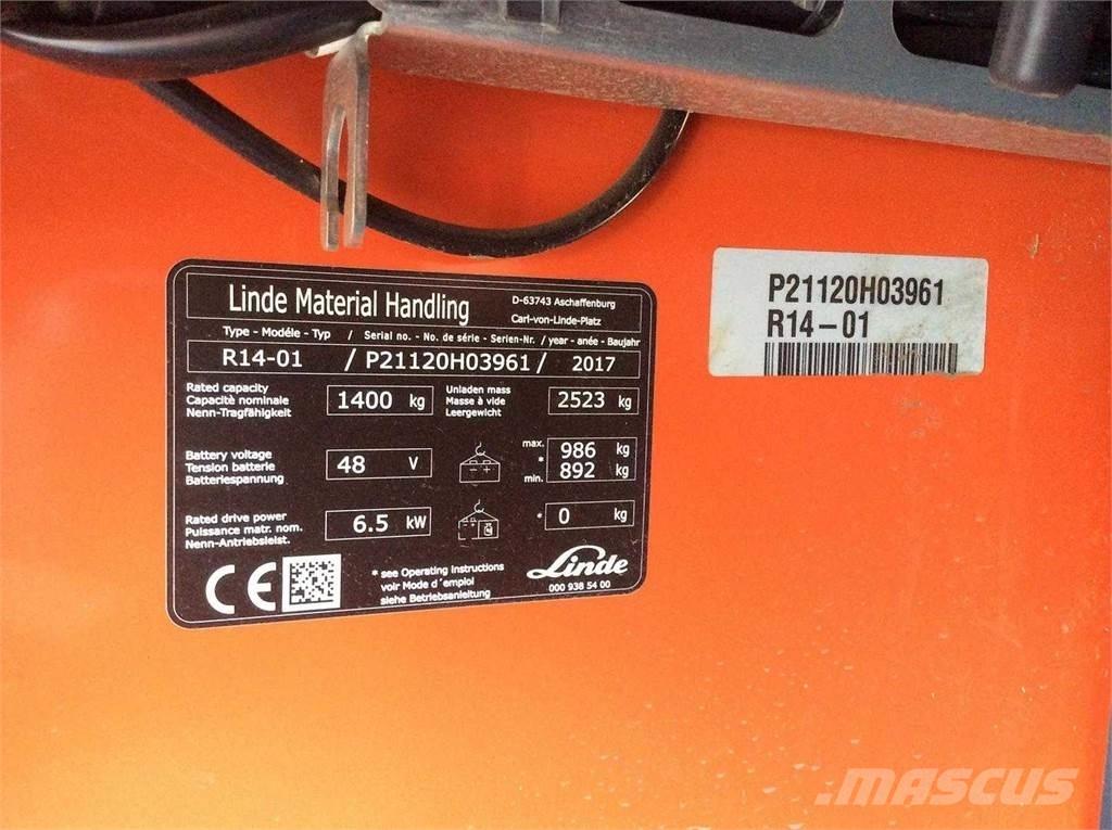 Linde R14 Chariot à mât rétractable