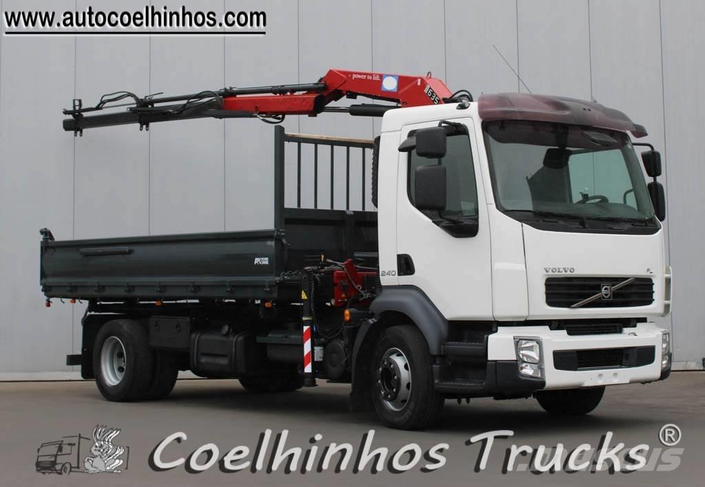 Volvo FL 240 + HMF 635 Camion benne