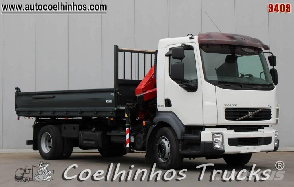 Volvo FL 240 + HMF 635 Camion benne