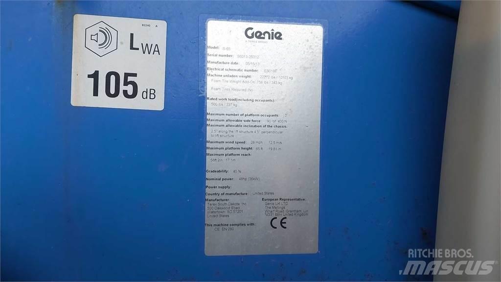 Genie S65 Nacelles télescopiques