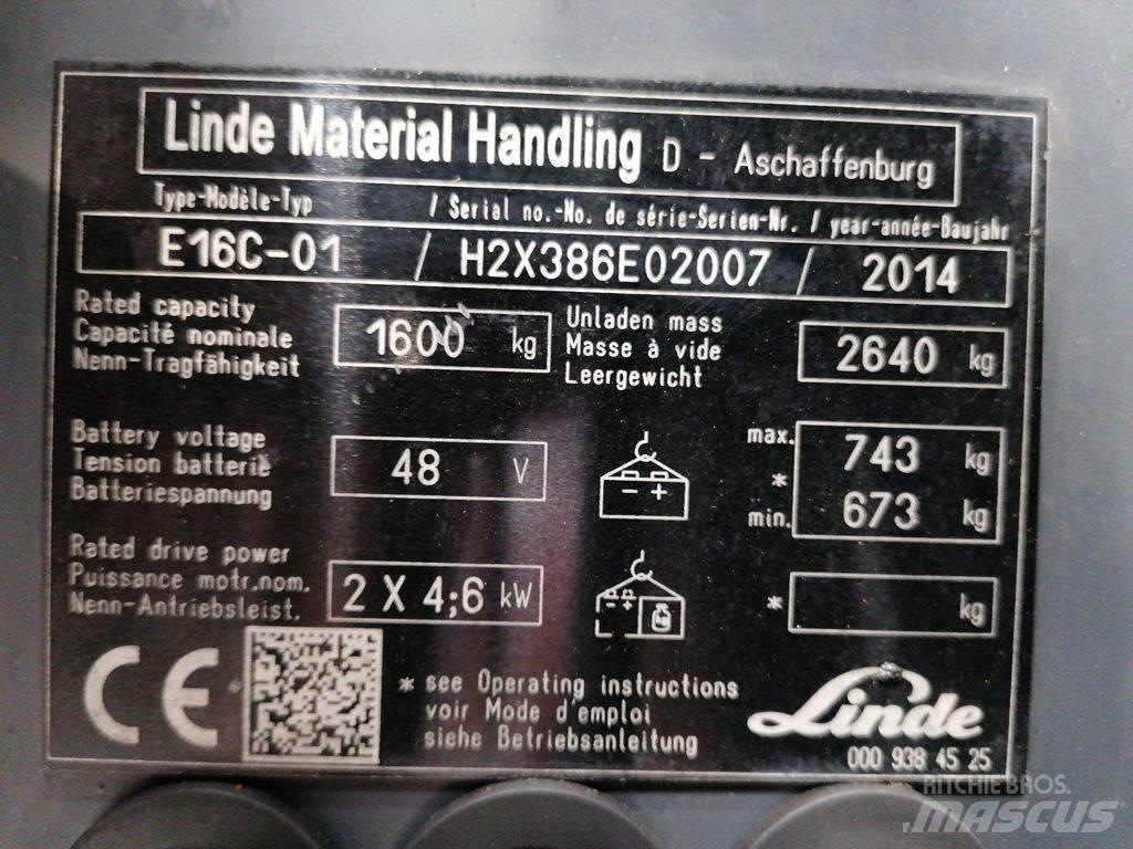 Linde E16C-01 Chariots élévateurs électriques