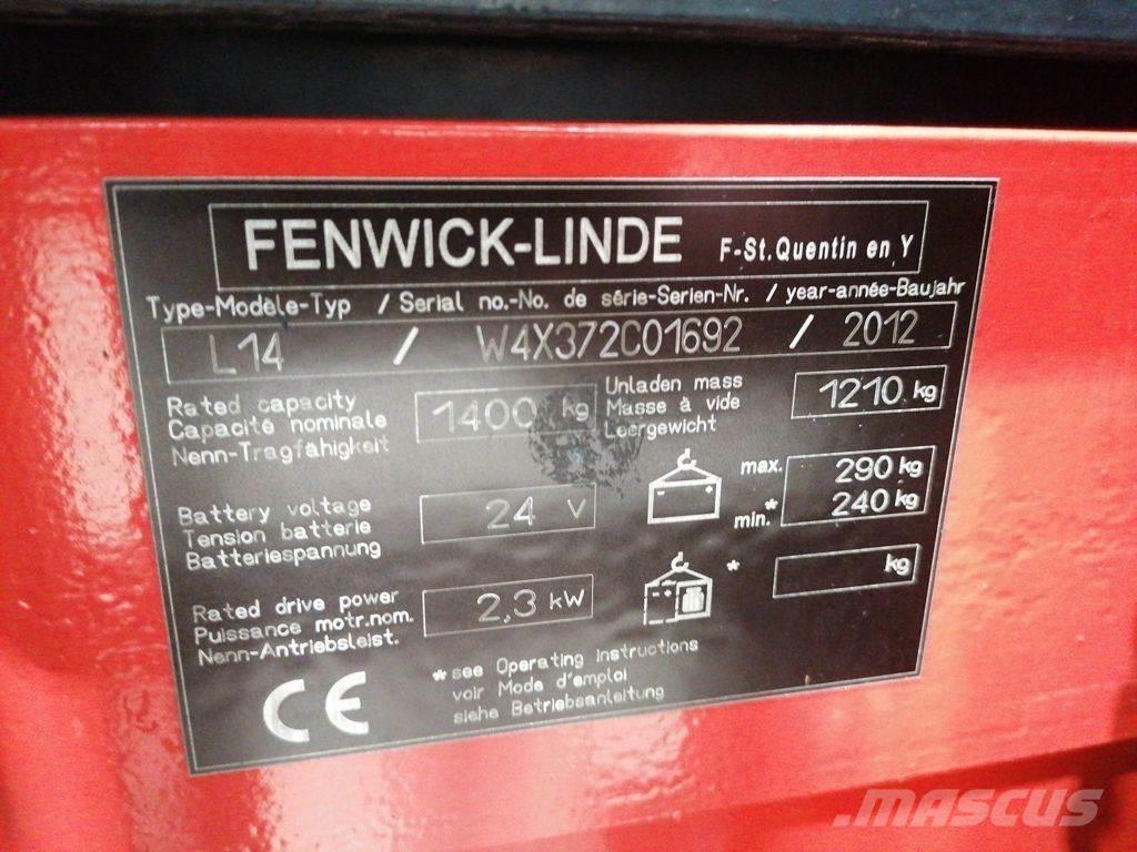 Linde L14 Gerbeur accompagnant