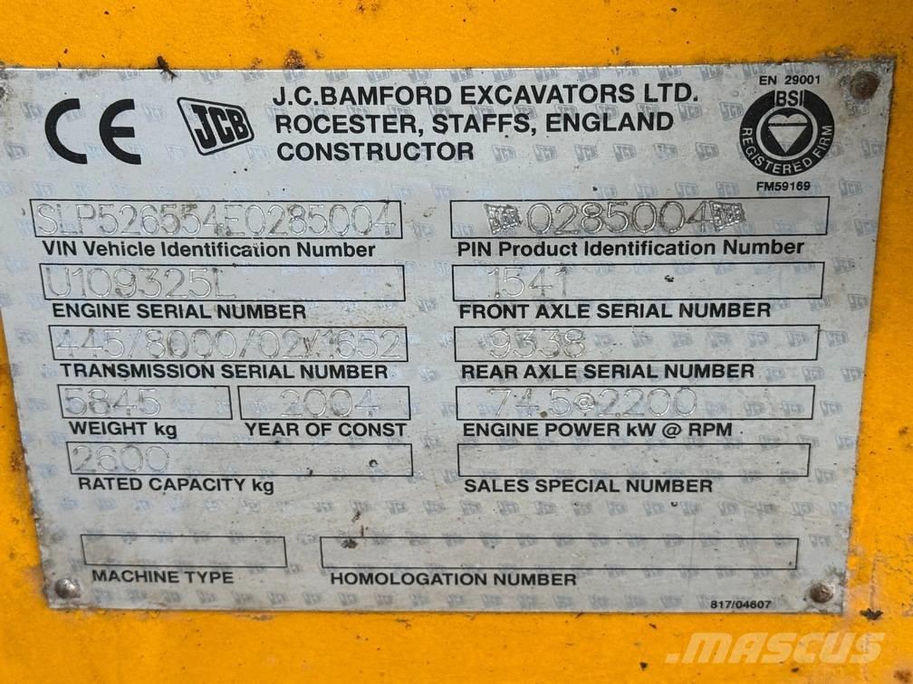 JCB 526 S Chariot télescopique