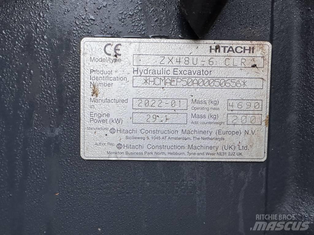 Hitachi ZX 48 U-6 Mini pelle < 7t