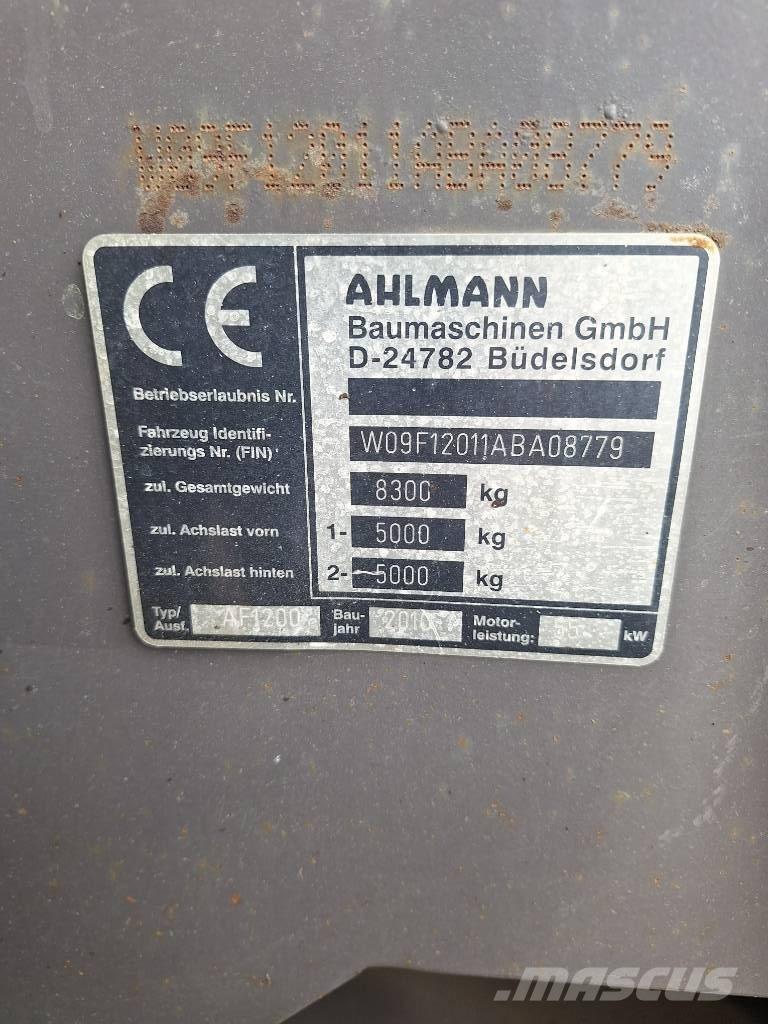 Ahlmann AF 1200 Chargeuse sur pneus