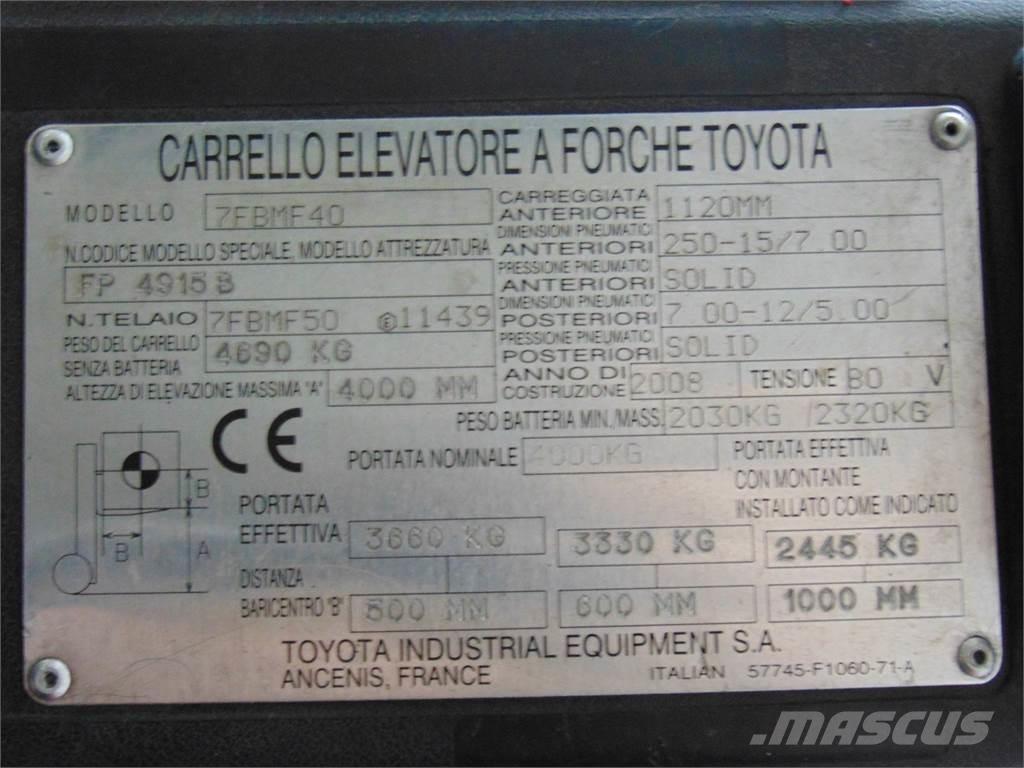 Toyota 7FBMF40 Chariots élévateurs électriques