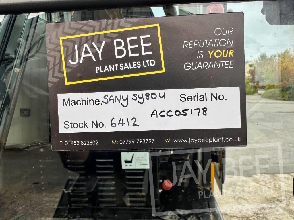 Sany SY 80 U Mini pelle 7t-12t