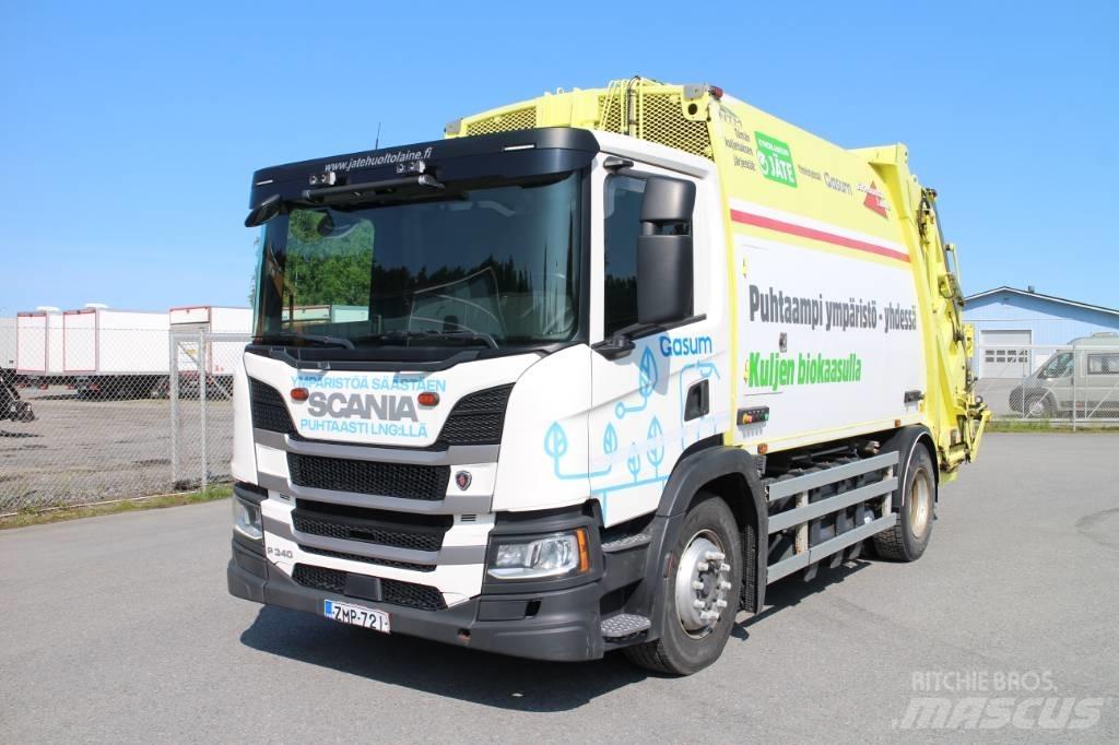 Scania P 340 CNG A Camion poubelle