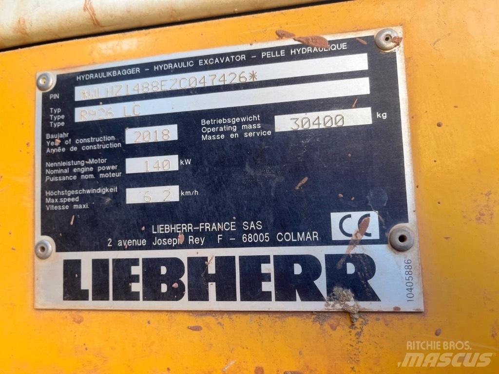 Liebherr R 926 LC Pelle sur chenilles