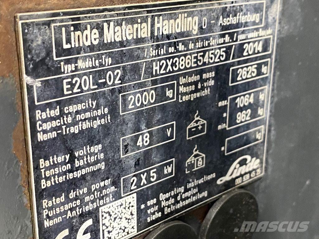 Linde E20L-02 Chariots élévateurs électriques