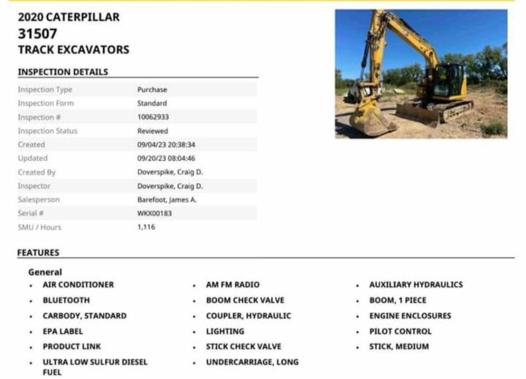 CAT 315 Pelle sur chenilles