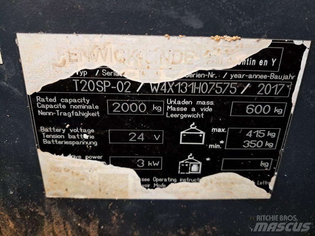 Linde T20SP-02 Transpalette accompagnant