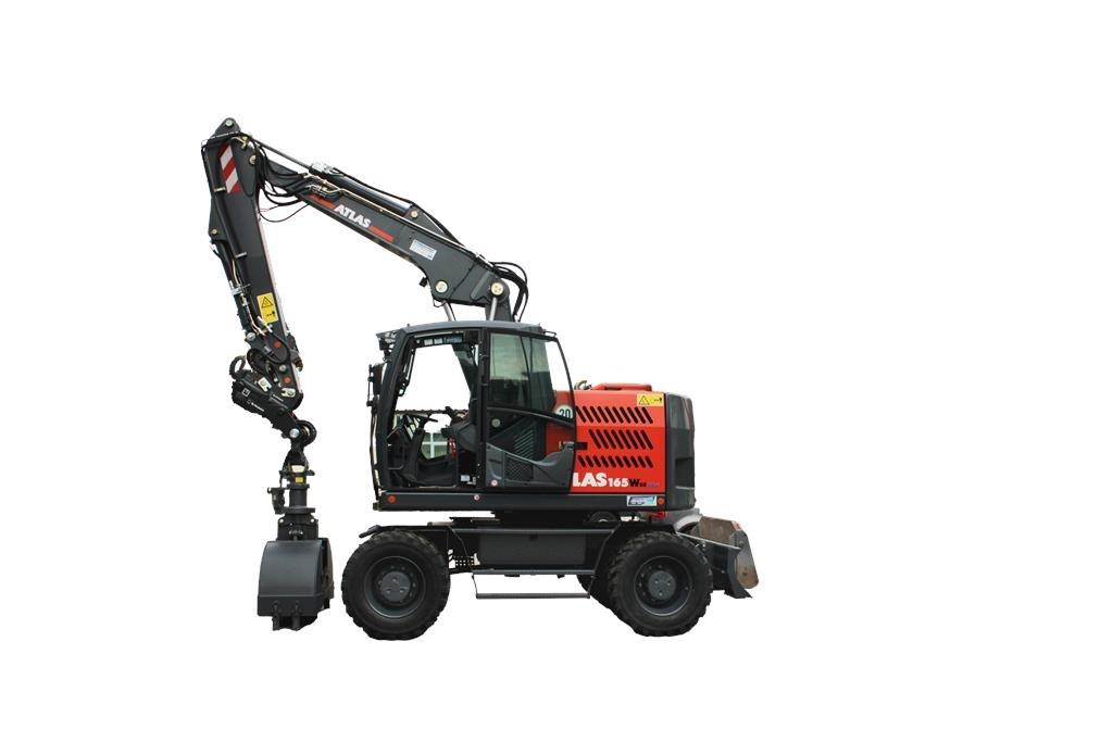 Atlas 165WSR Pelle sur pneus