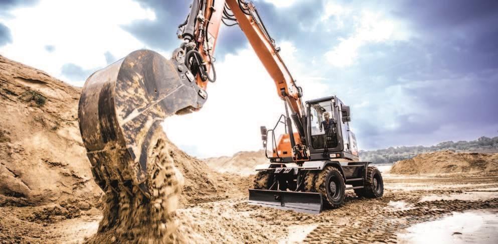 Atlas 185W Pelle sur pneus