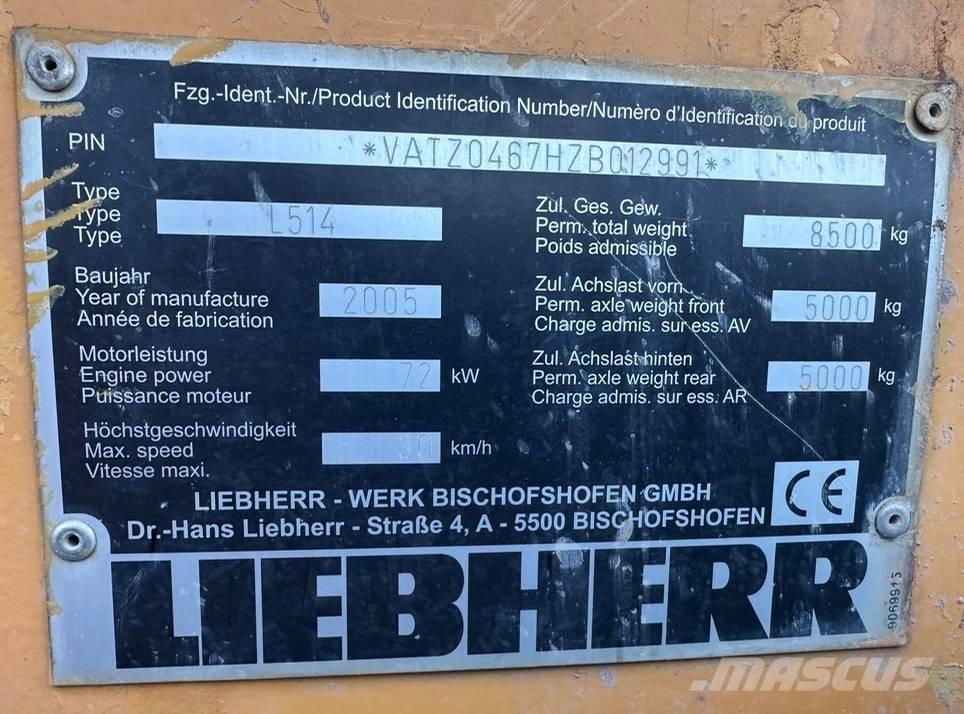 Liebherr L 514 Chargeuse sur pneus