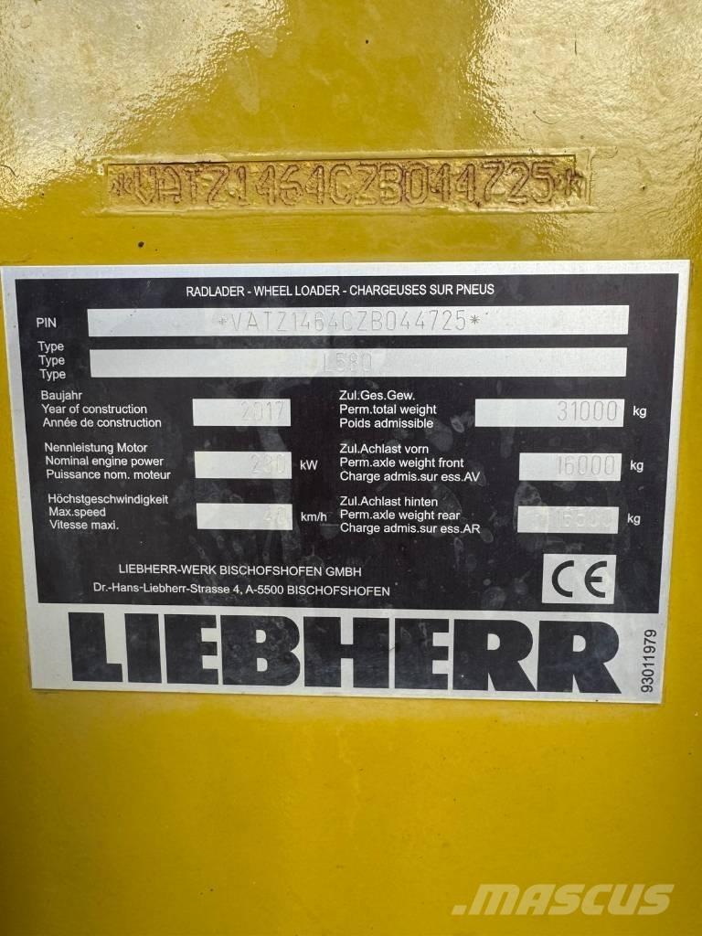 Liebherr L 580 Chargeuse sur pneus