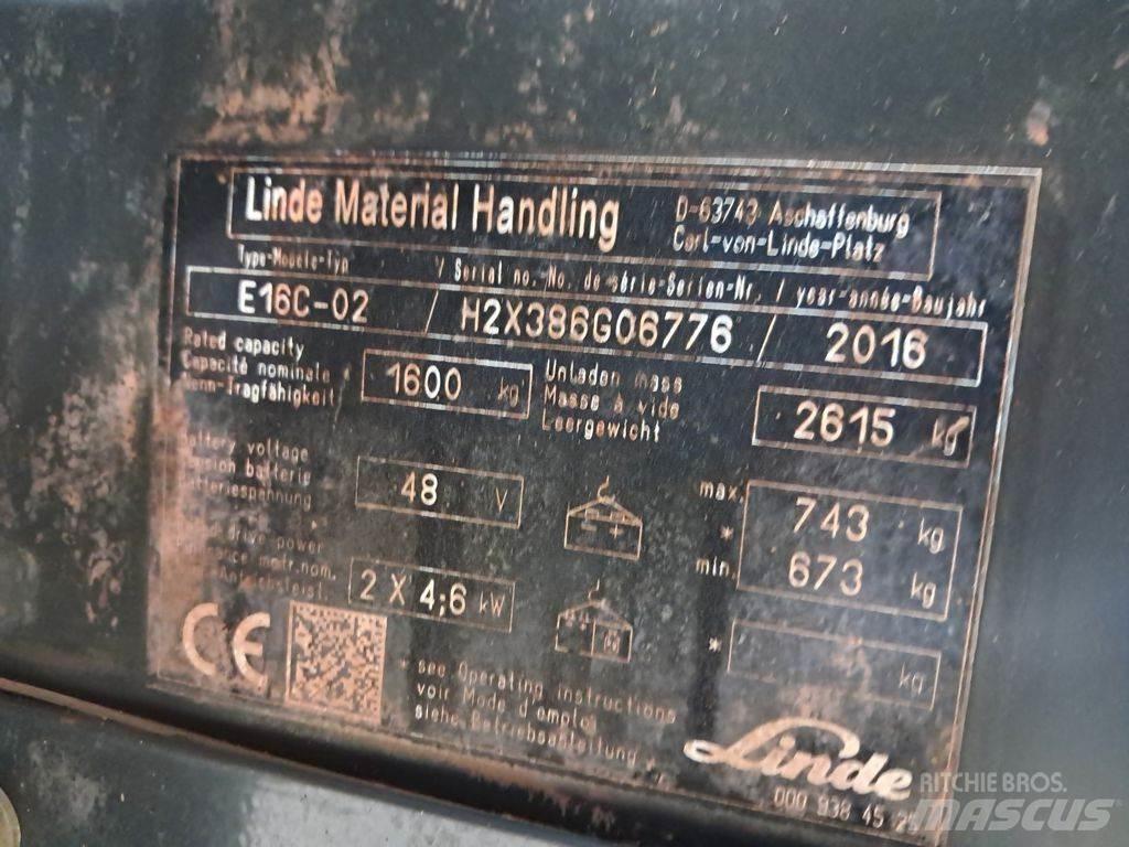 Linde E16C-02 Chariots élévateurs électriques