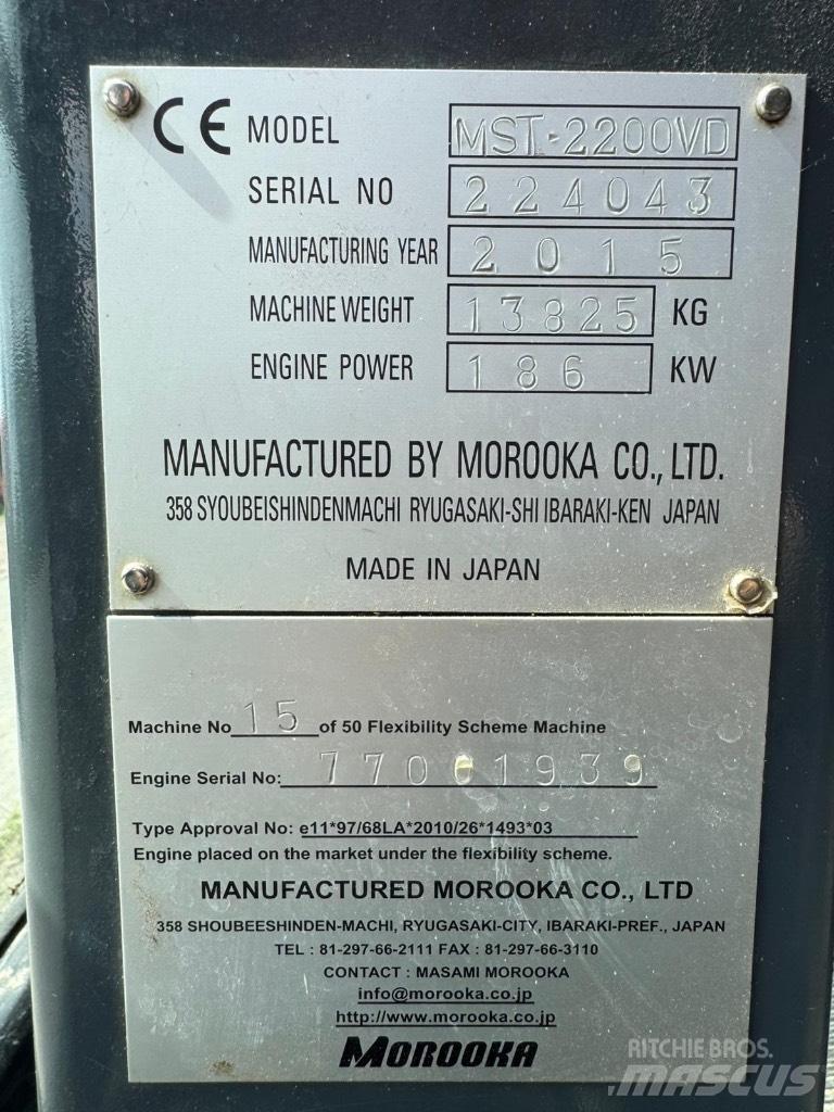 Morooka MST 2200 V D Tombereau sur chenilles
