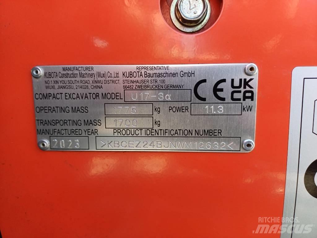 Kubota U 17-3 Mini pelle < 7t
