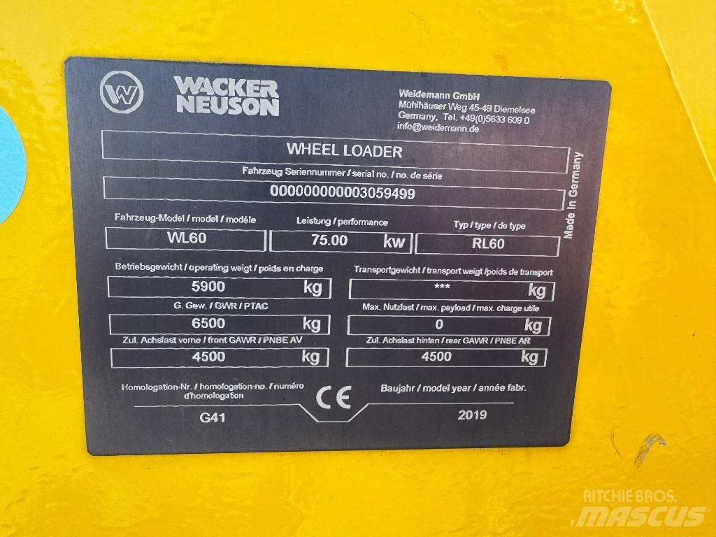 Wacker Neuson WL60 Chargeuse sur pneus